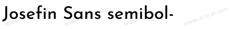 Josefin Sans semibol字体转换